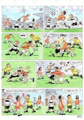 Gürsel, Gürçan - 1 Original colour page - Les Foot furieux T11 - 2009 | Catawiki
