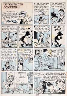 Tillieux | César et Ernestine, planche-gag n°15 Ã  l’encre… | Millon