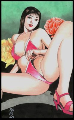 Narisawa, Isao - 1 Original colour page - Joshi seito | Catawiki