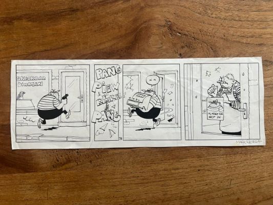 Mark Retera - 1 Original drawing - Dirkjan - ik mag er niet in | Catawiki