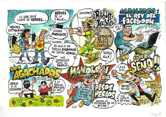 Carlos Azagra | Original page: magazine El Jueves #1770 – Azagra y Revuelta | Origin Of Comics