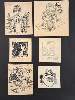 Thole, Karel - 6 Original drawing - Oriente | Catawiki