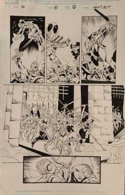 Luca Pizzari (Pencil + Inks) + Frank Tieri (Writer) - 1 Original page - Black Knight - Black Knight #4 Page 7 | Catawiki