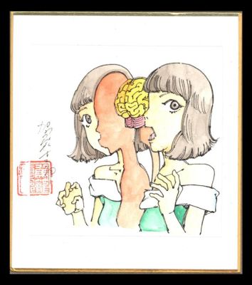 Kago, Shintaro - 1 Original colour drawing - Shikishi | Catawiki