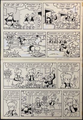 Nys, Jef - 1 Original page - Jommeke - 58-De Kuko Eieren-Openingspagina - 1973 | Catawiki