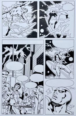 Mitton, Jean-Yves - 1 Original page - The Silver Surfer - la Porte Etroite | Catawiki