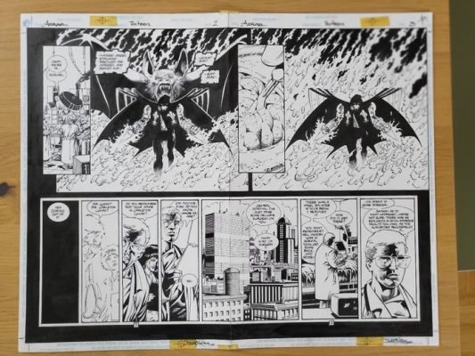 Barry Kitson - 1 Original page - Batman - Azrael - Iss. 13 pg. 2-3 - 1996 | Catawiki