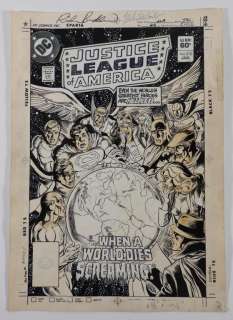 Rich Buckler DC Comics JLA #210 Original Cover Art | Bruneau & Co. Auctioneers