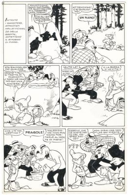 Bioletto, Angelo - 1 Original page - Topolino - n. 15 "Topolino e I grilli atomici" - 1950 | Catawiki