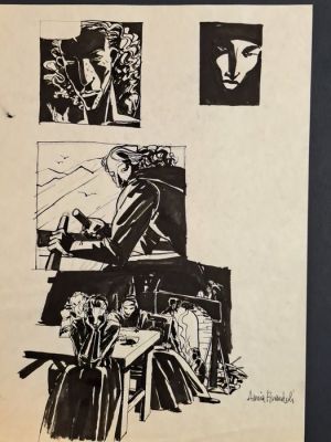 Brandoli, Queirolo - 4 Original drawing - Rebecca | Catawiki