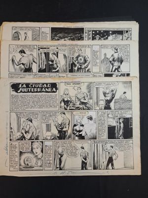 Dell’Acqua, Lavezzolo - 8 Original page - Gim Toro: La Metropoli Sotterranea - 1946 | Catawiki