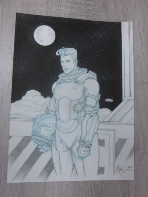Malfin, Nicolas - 1 Original drawing - Golden City - Harrison Banks - 2024 | Catawiki