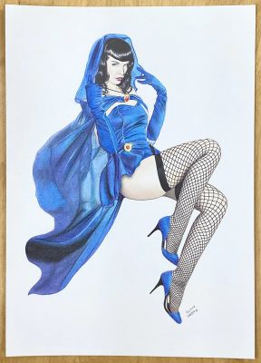 Bettie Page as Raven | Stuart Ng Books