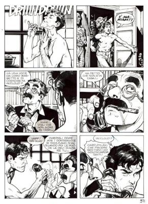 Bigliardo, Daniele - 1 Original page - Dylan Dog #216 - "Il grimorio maledetto" - 2004 | Catawiki