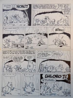 Walli - 1 Original page - Chlorophylle T14 - p.20 - Le Combat des mages - FR tekst - 1988 | Catawiki