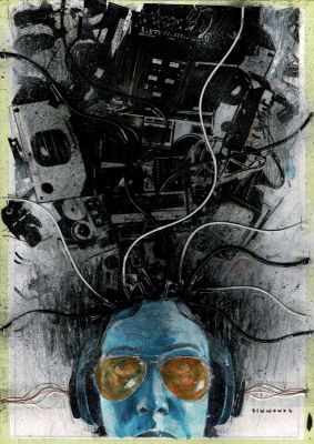 Continue Shopping | RADIO APOCALYPSE #1 MARTIN SIMMONDS ORIGINAL COVER ART | Scott’s Collectables