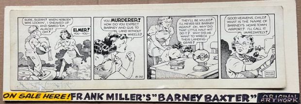 Frank Miller - 1 Original page - Barney Baxter - 1941 | Catawiki