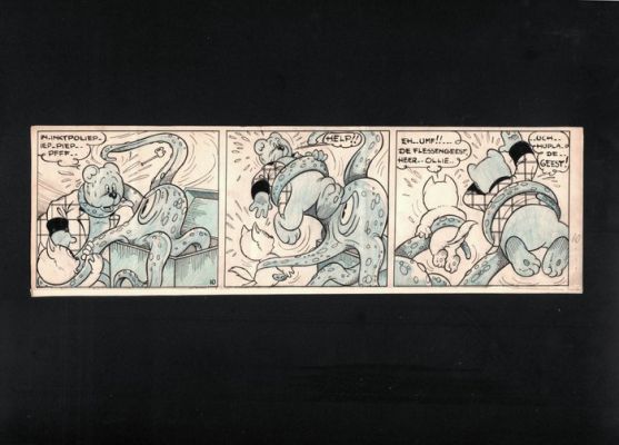 Marten Toonder - 1 case de bande dessinée originale - Tom Poes - En de Wondersleutel - 1947 | Catawiki