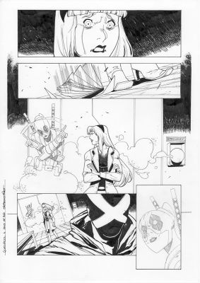 Continue Shopping | GWENPOOL #4 PAGE 20 ORIGINAL PAGE BY STEFANO NESI | Scott’s Collectables