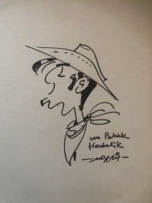 Morris - Dessin original dédicacé - Lucky Luke | Catawiki