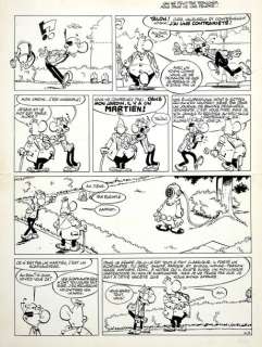 Greg, Michel (1932-1999) | GREG, Michel ACHILLE TALON Encre de chine pour un gag en deux planches | Coutau Bégarie