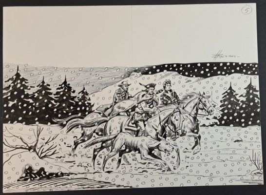 Balzano, Birago - 1 Original drawing - Il Comandante Mark: Cavalcarono Insieme | Catawiki