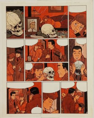 Berthet, Philippe - 1 Mise en couleur original à l’aquarelle - T01, planche 42 - Pin Up | Catawiki