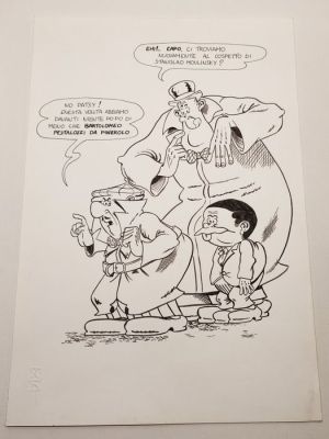 BONVI, Franco Fortunato Gilberto Augusto Bonvicini Original drawing - Nick Carter - "SuperGulp" - Illustrazione Originale | Catawiki