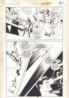 Dusty Abell, Jim Royal - Dc One Million 80-Page Giant #1,000,000 P.69 - ‘Crisis One Million‘ - Owlwoman, Superman, Wonder Woman, Batman, & the Flash - 1999