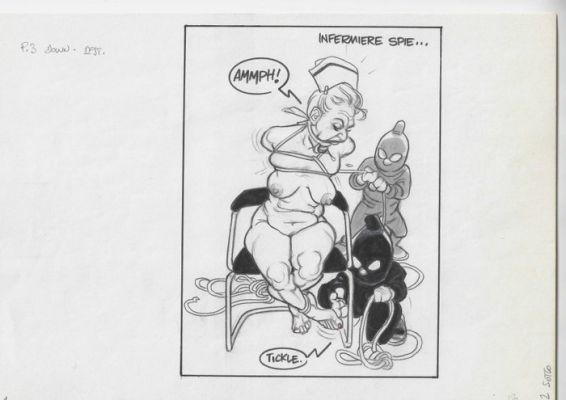 Saudelli, Franco - 1 Original drawing - Infermiere Spie | Catawiki