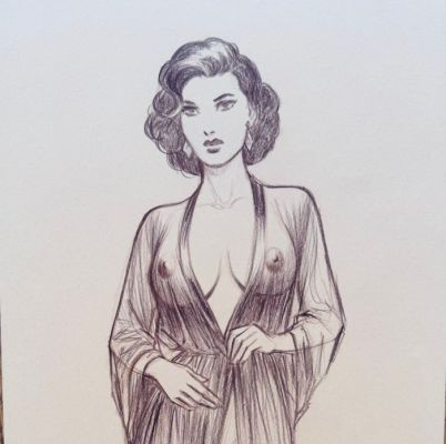 Paturaud, Laurent - 1 Original drawing - Nightie - 2020 | Catawiki