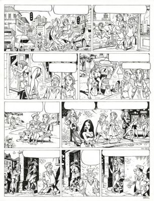 Gürsel, Gürçan - 1 Original page - Rooie Oortjes/Blagues Coquines - De stad - 2001 | Catawiki