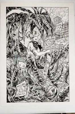 SOMETHING IS KILLING THE CHILDREN #50 VINCENZO RICCARDI ORIGINAL COVER ART | Scott’s Collectables