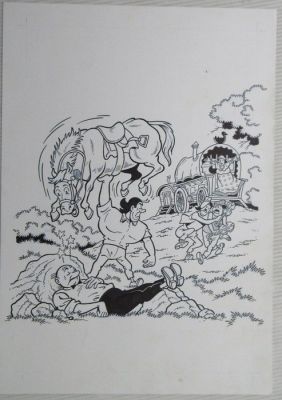 Luc Morjaeu - 1 Original cover - Suske en Wiske - De zwarte zwaan - 2009 | Catawiki