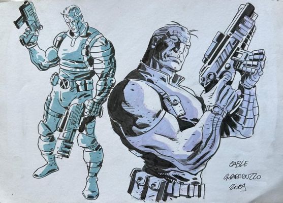 Caracuzzo, Giancarlo - 1 Original colour drawing - Cable - 2009 | Catawiki