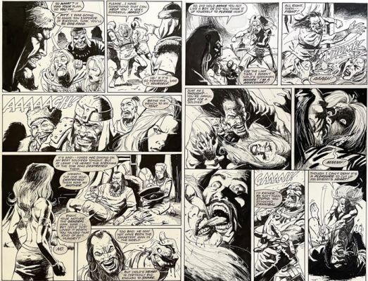 Alex Horley - 2 Pages d’origine - Battleaxes - #3 - 2000 | Catawiki