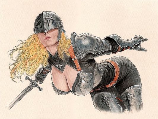 Daniel Cayuela - 1 Original drawing - Thor - Valkyrie ( Brunnhilde ) - 2026 | Catawiki