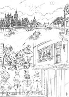 Nora MORETTI - Planche Originale crayonnée Princesse Sara Tome 1 P01