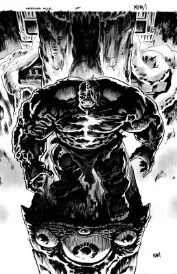 INFERNAL HULK #5 ORIGINAL COVER ART BY ADAM GORHAM