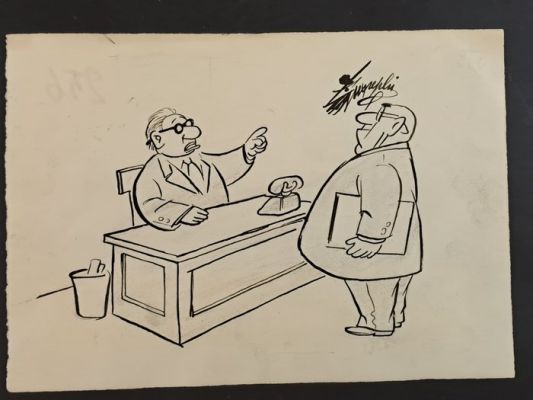 Guareschi, Giovanni - 1 Original drawing - Carosello Rai - Tv | Catawiki