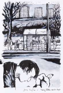 Maciej Pałka (1980) | Maciej Pałka (1980) | "Sceny z życia murarza. Hamlet", komplet plansz, 2009 | Desa Unicum