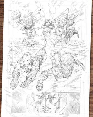 Domenech, Sergi Œuvre originale - Avengers: Contest of Chaos Conclusion Tribute – Hand Signed on the Back | Catawiki
