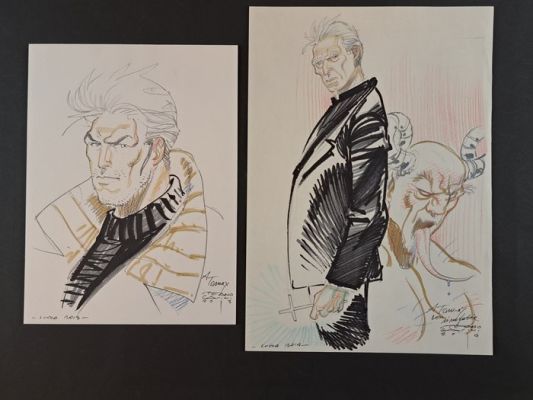 Casini, Stefano - 2 Original colour drawing - Nathan Never - Digitus Dei | Catawiki