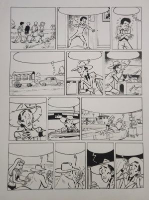 Craenhals, François - 1 Original page - Les 4 As T15 - Les 4 As et le gang des chapeaux blancs - 1977 | Catawiki
