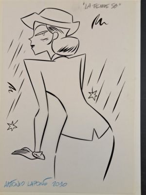 Lapone, Antonio - 1 Original drawing - La Femme 58 - 2010 | Catawiki