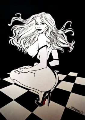 Elisabetta Barletta Original drawing - Red Sole | Catawiki