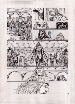 Lemercier, Gwendal - 1 Original page - ils ont fait l’histoire - Charlemagne, planche 14 - 2014 | Catawiki