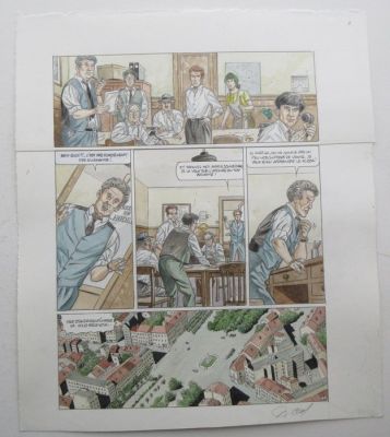 Renaud - 1 Original colour page - D’Encre et de sang / Inkt en bloed - 2014 | Catawiki