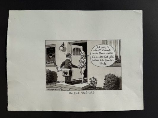 Greser & Lenz - 1 Original drawing - Tagespolitische Karikatur für die Frankfurter Allgemeine Zeitung | Catawiki