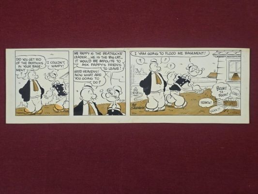 Bab Sagendorf - 1 Bande dessinée quotidienne originale - Popeye 10-29-1959